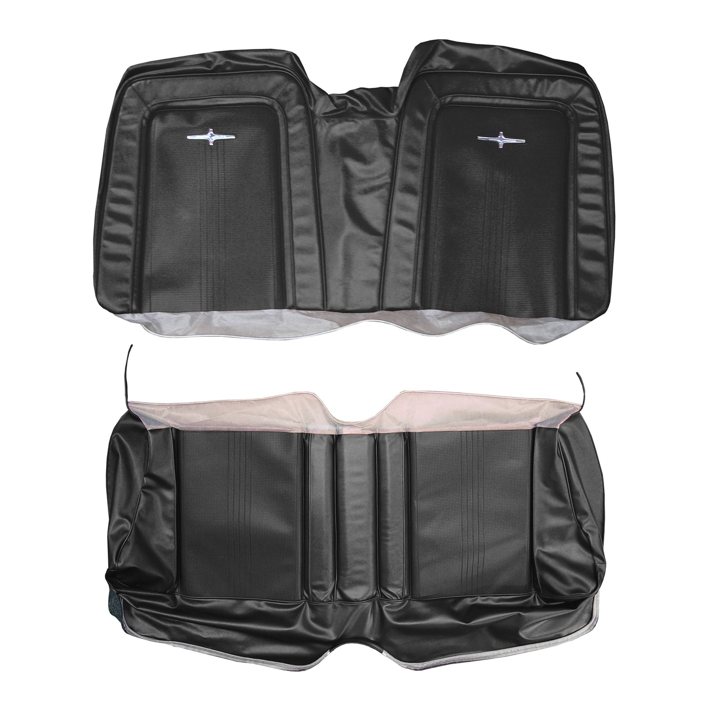 64 CHRYSLER 300/300K CONVERTIBLE REAR UPHOLSTERY - BLACK