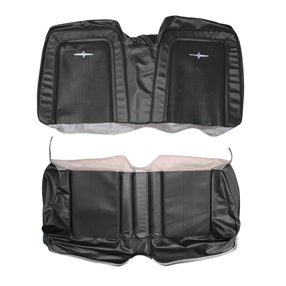 64 CHRYSLER 300/300K CONVERTIBLE REAR UPHOLSTERY - BLACK