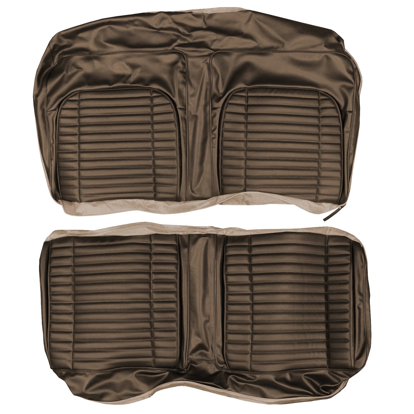 71 CHARGER/SUPERBEE/SATELLITE/ROADRUNNER/GTX REAR UPHOLSTERY - BROWN