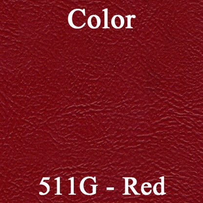 69 ARMREST PADS 11" - RED,69 FRT ARMREST PADS - RED