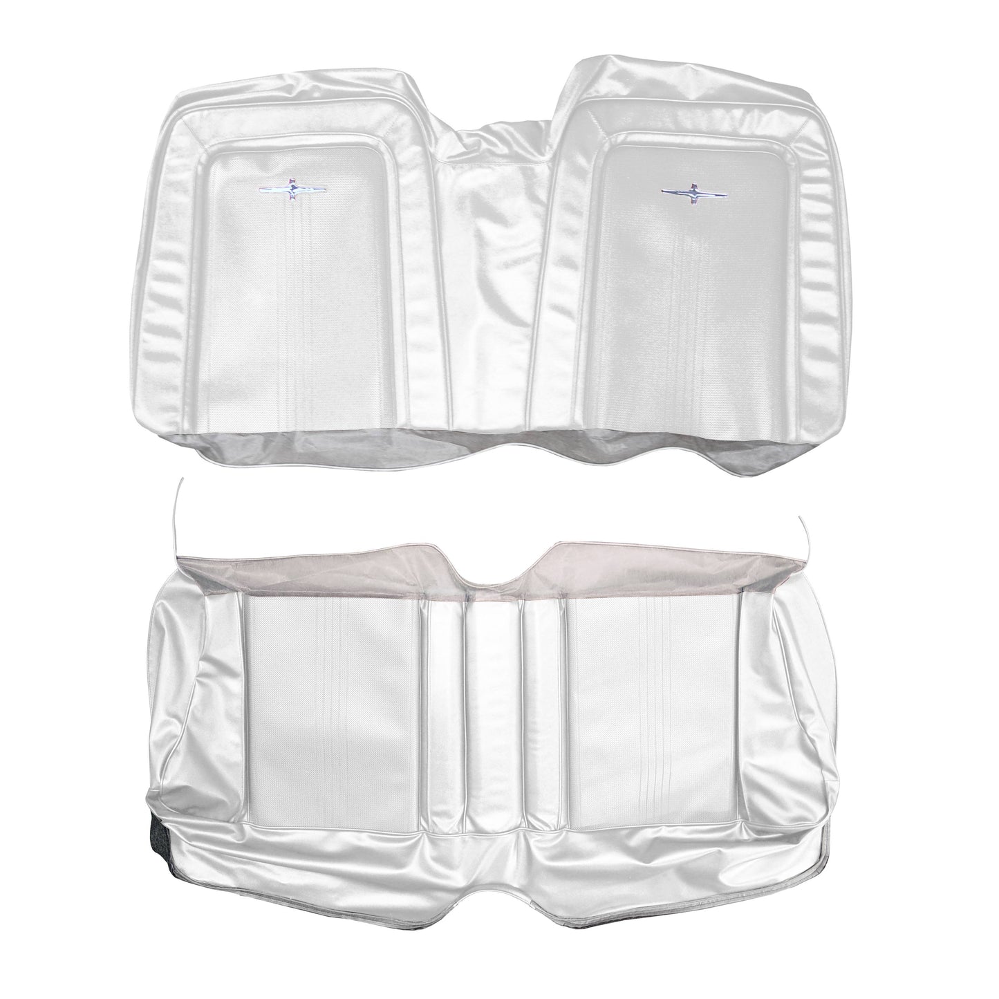 64 CHRYSLER 300/300K CONVERTIBLE REAR UPHOLSTERY - PEARL WHITE