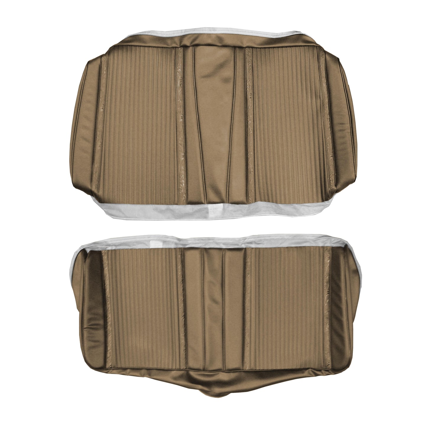 66 SATELLITE CONVERTIBLE REAR UPHOLSTERY - GOLD