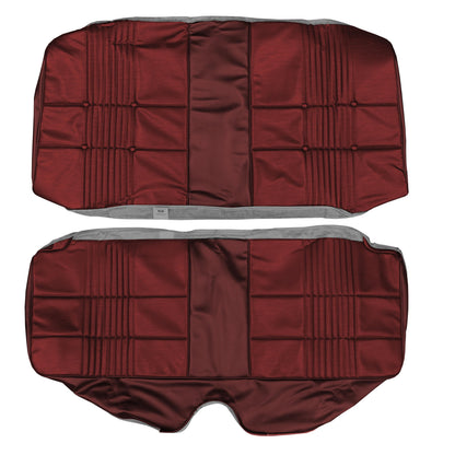 68 CORONET 500/RT HARDTOP REAR UPHOLSTERY - RED/MAROON