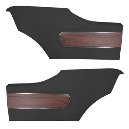 72 CUTLASS SUPREME HARDTOP REAR PANELS (PRE-ASSEMBLED) - BLACK