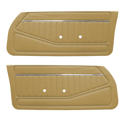 81 CAMARO "STANDARD" DOOR PANELS (UNASSEMBLED) - CAMEL TAN