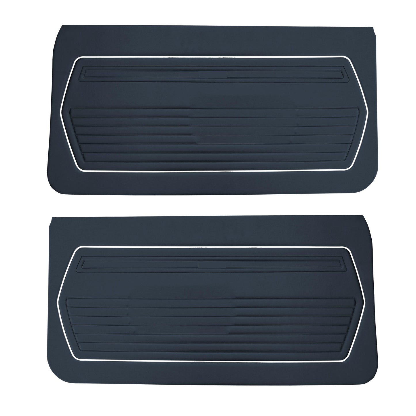 69 CAMARO "STANDARD" FRONT DOOR PANELS (UNASSEMBLED) - BLUE