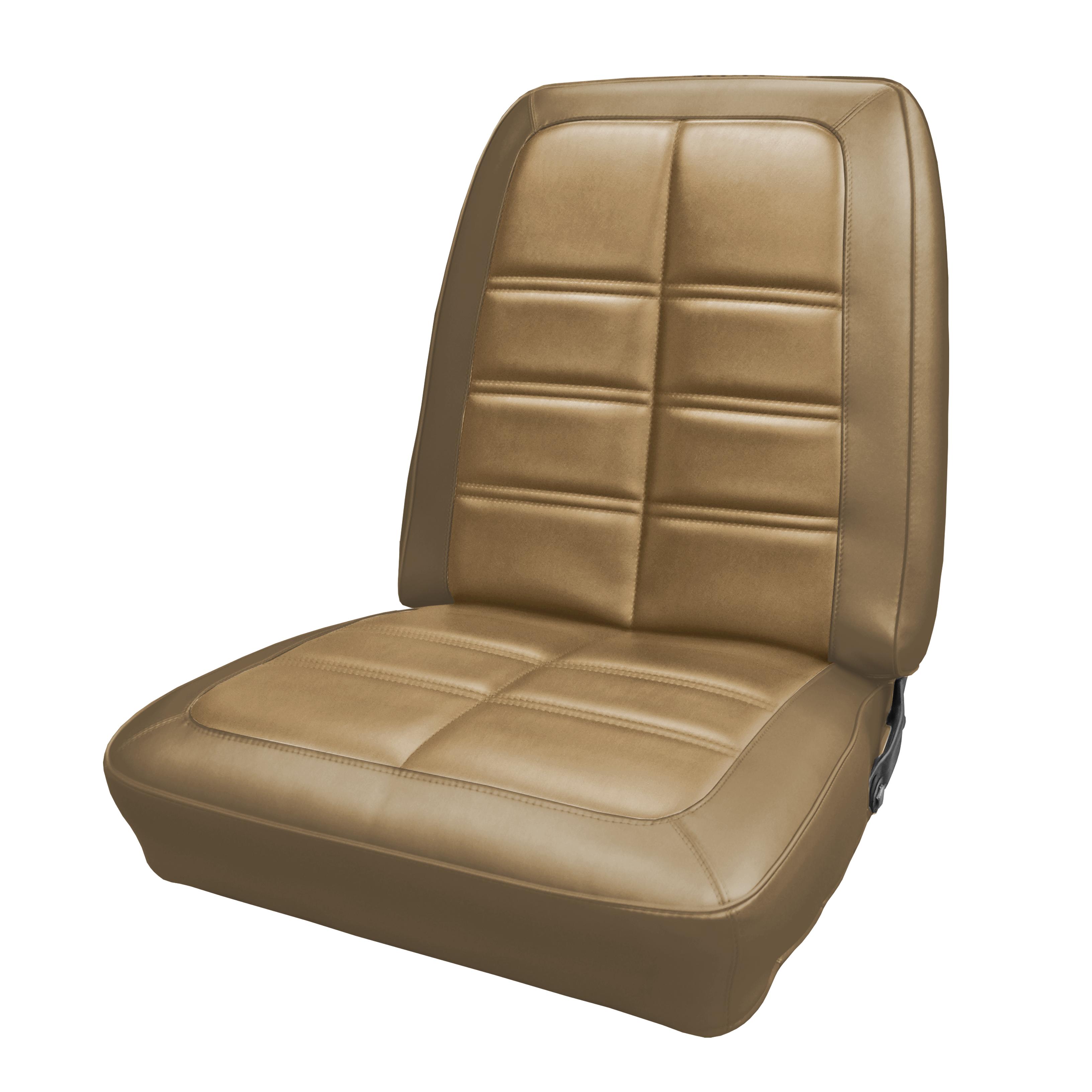 66 Dart Gt Bucket Seat Upholstery - Ginger/Gold - Legendary Auto