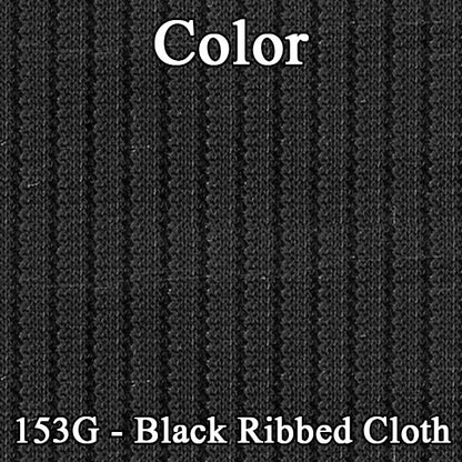 72 MONTE CARLO BUCKET SEAT CLOTH UPHOLSTERY - SRM BLACK CLOTH/BLACK