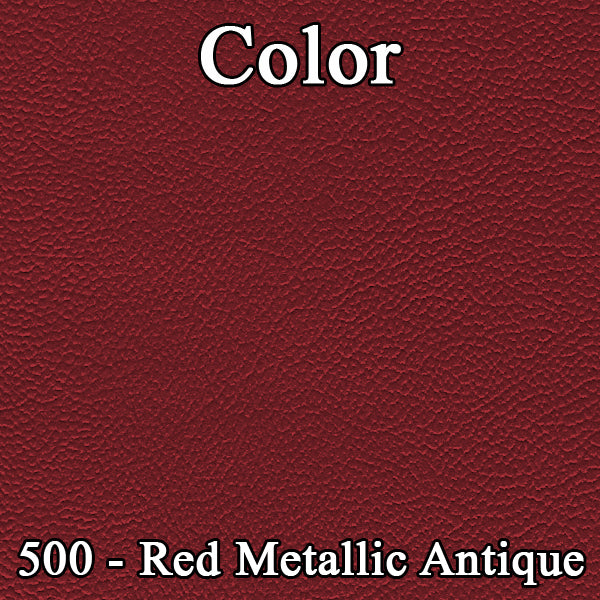 66 CORONET 440 SPLIT BENCH UPHOLSTERY - SRM DARK RED/RED
