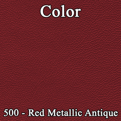 66 CORONET 440 SPLIT BENCH UPHOLSTERY - SRM DARK RED/RED