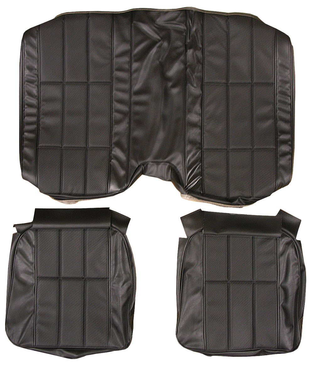 78 CAMARO "DELUXE" HARDTOP REAR UPHOLSTERY - BLACK