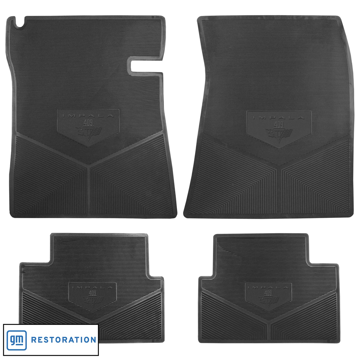 64 IMPALA 409 WITH FLAG VINYL FLOORMATS - TAN