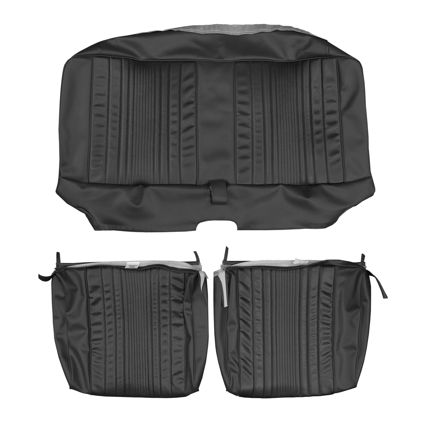 69 DART CUSTOM SPLIT BENCH UPHOLSTERY - BLACK