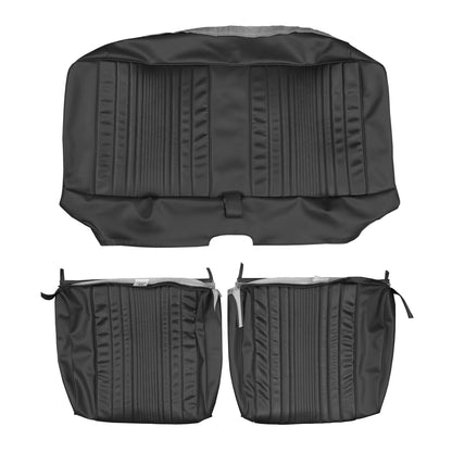 69 DART CUSTOM SPLIT BENCH UPHOLSTERY - BLACK