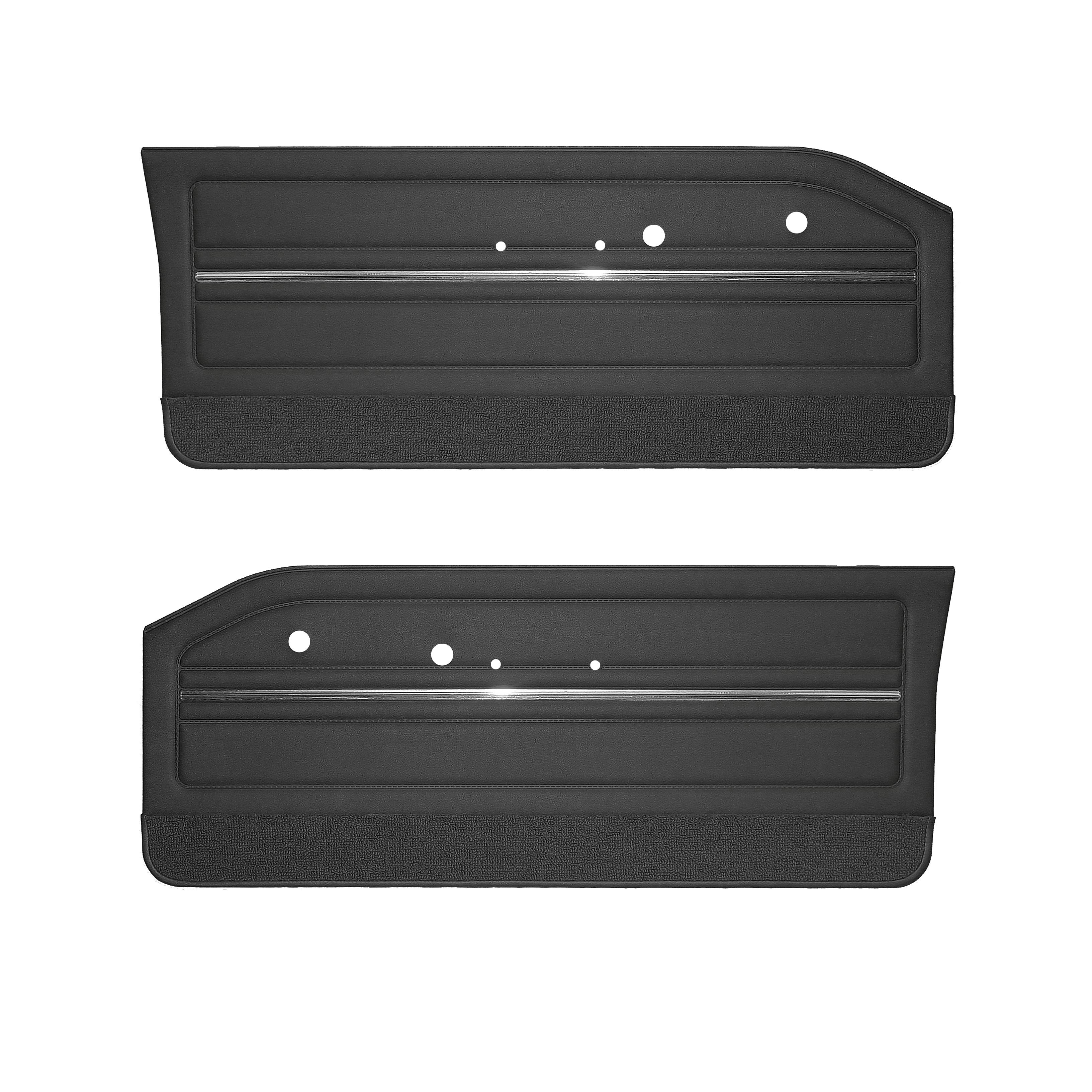 シード 1965 Dart Gt Door Panels - Black W/ Black Carpet - Legendary Auto