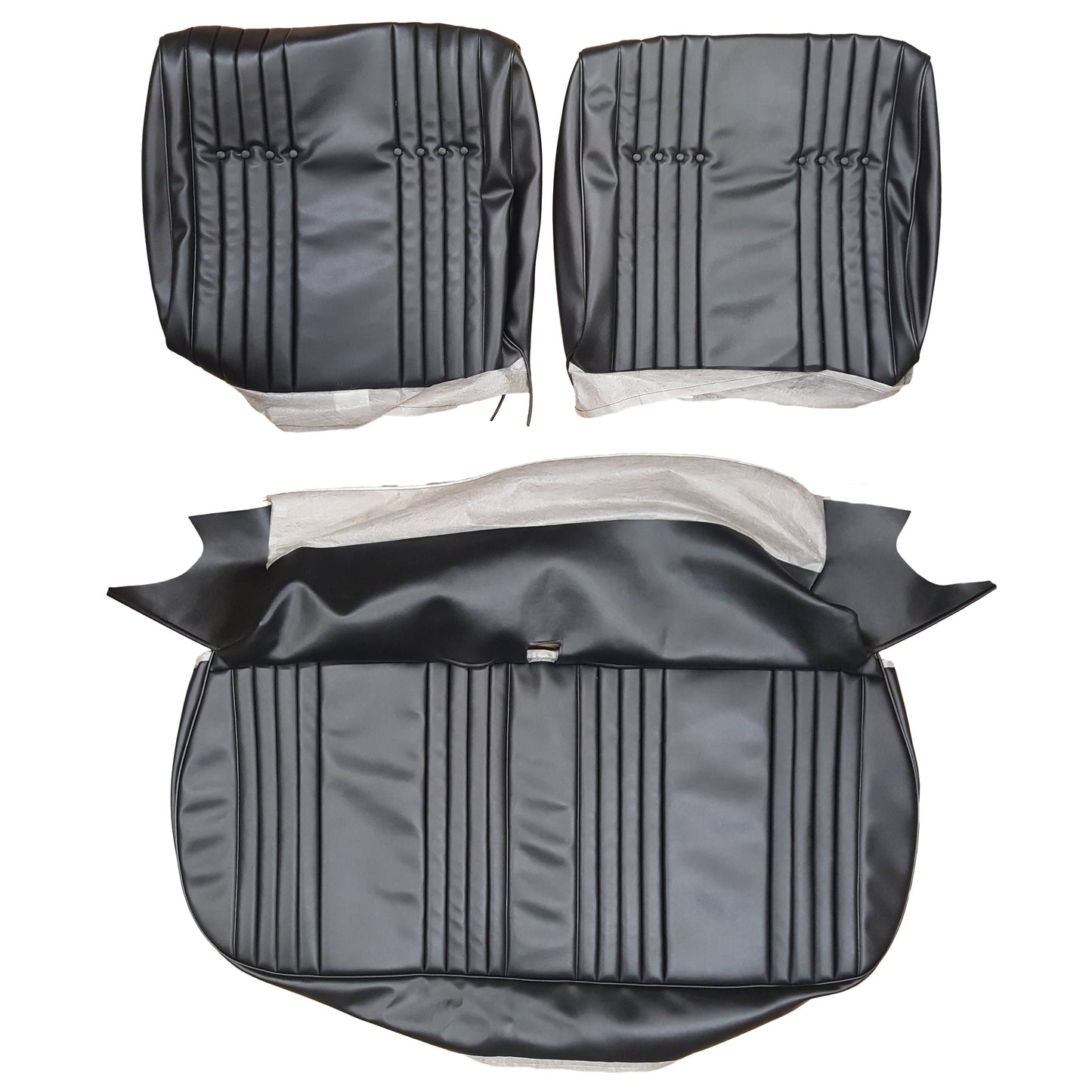 65 SKYLARK SPLIT BENCH UPHOLSTERY - BLACK