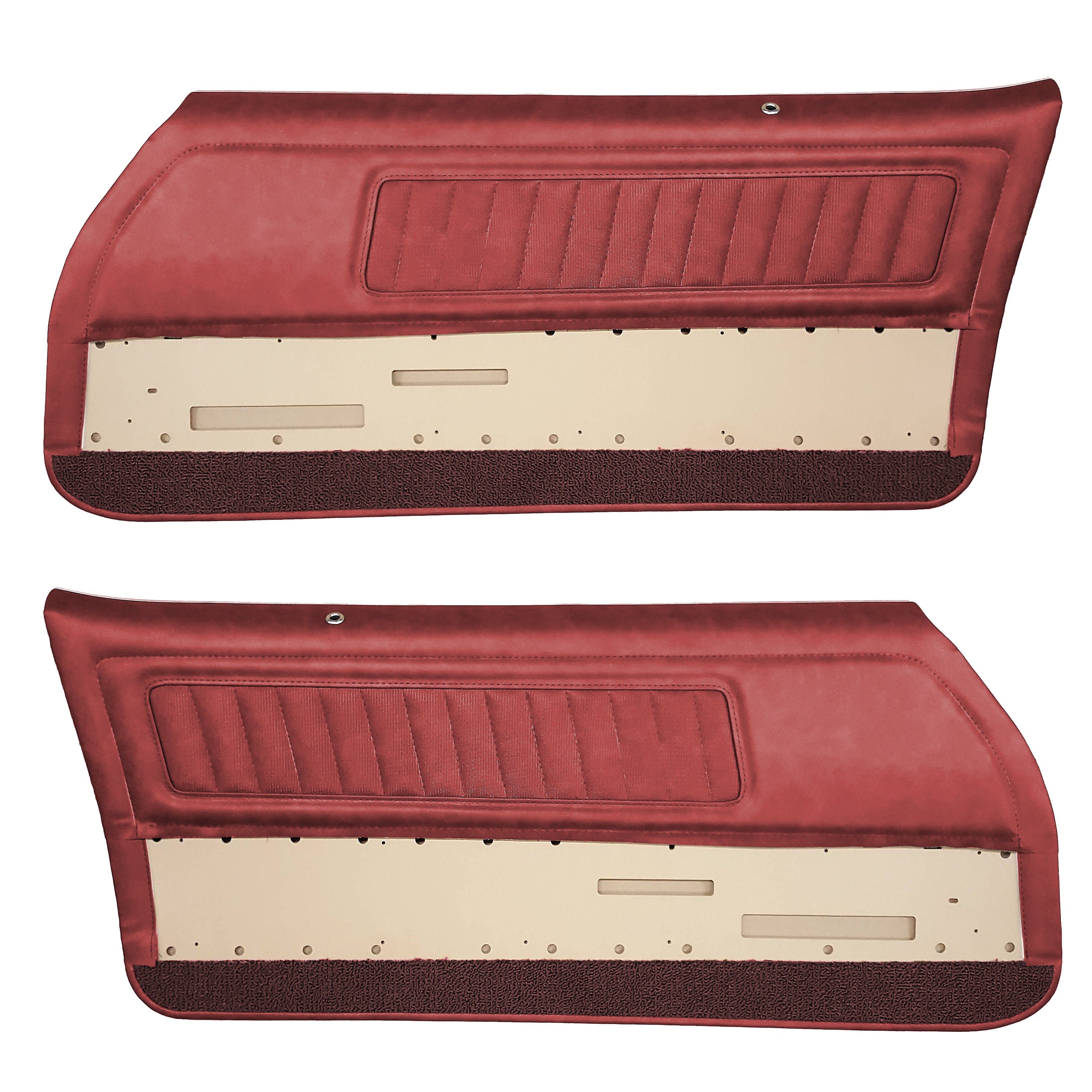 70 Firebird/T/Am Front Door Panel Pre-Assembled - Red - Legendary