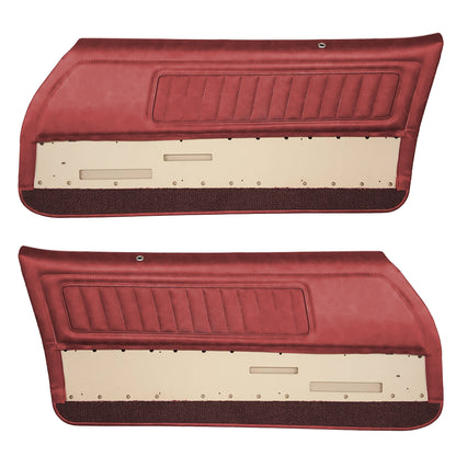70 FIREBIRD/TRANS AM "DELUXE" DOOR PANELS (PRE-ASSEMBLED) - RED
