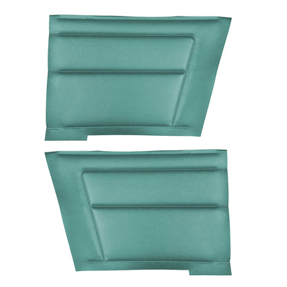 67 CAMARO "DELUXE" CONVERTIBLE REAR PANELS - TURQUOISE