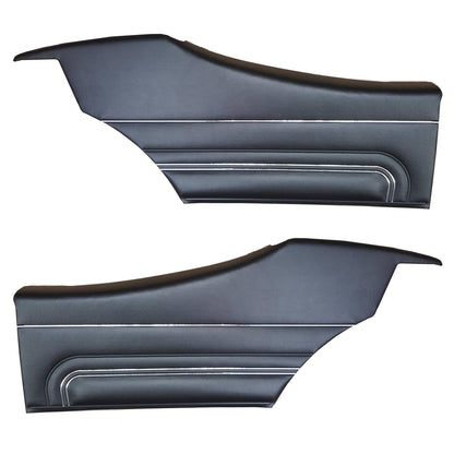 71 GTO/LEMANS SPORT HARDTOP REAR PANELS (PRE-ASSEMBLED) - BLACK