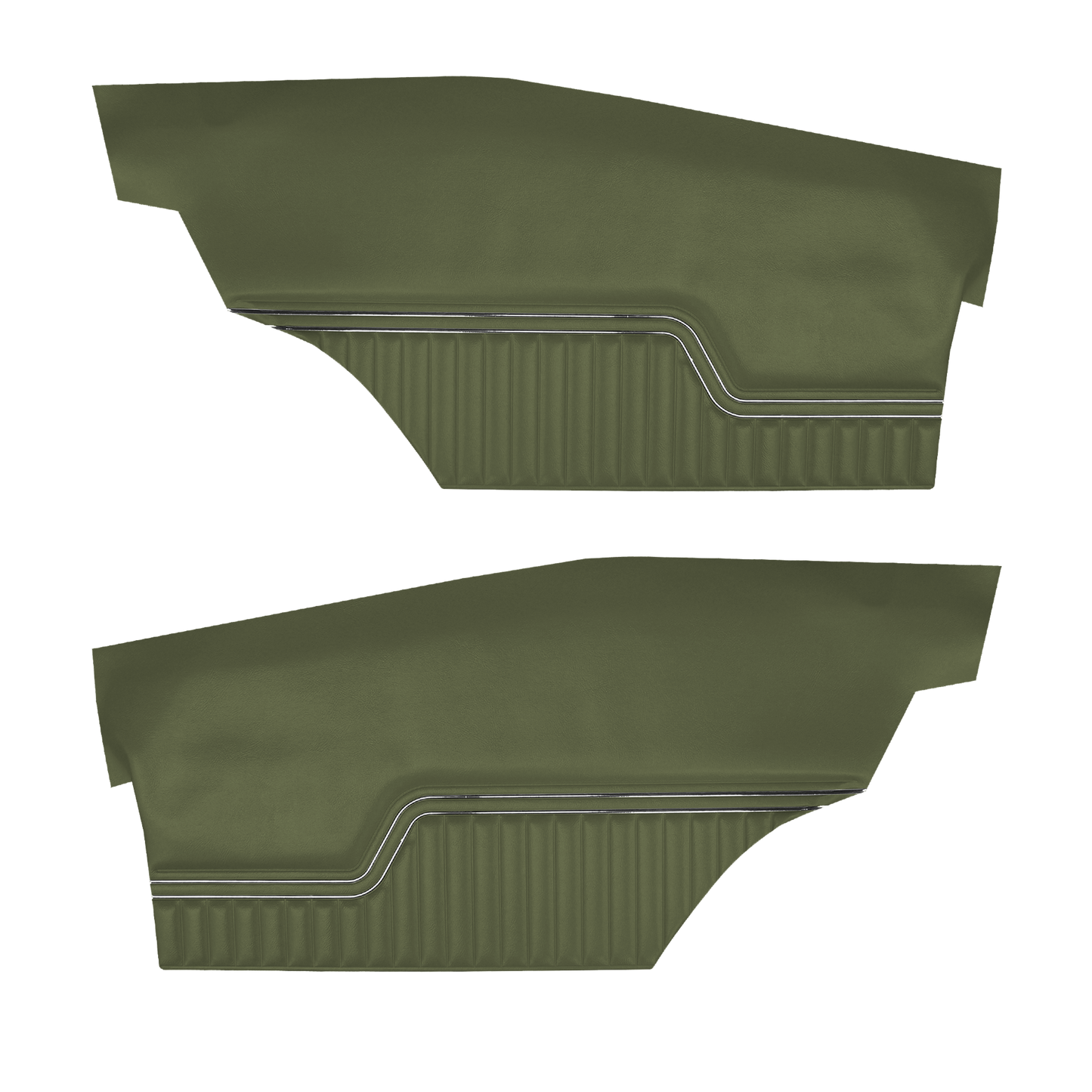 71 CHEVELLE/MALIBU HARDTOP REAR PANELS (UNASSEMBLED) - JADE GREEN