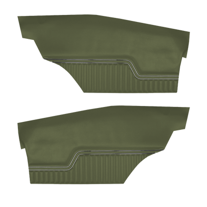 71 CHEVELLE/MALIBU HARDTOP REAR PANELS (UNASSEMBLED) - JADE GREEN