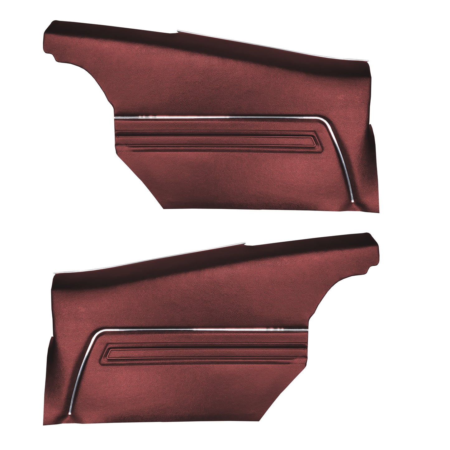 69 CAMARO "STANDARD" HARDTOP REAR PANELS W/ FOLD-DOWN SEAT (PRE-ASSEMBLED) - RED