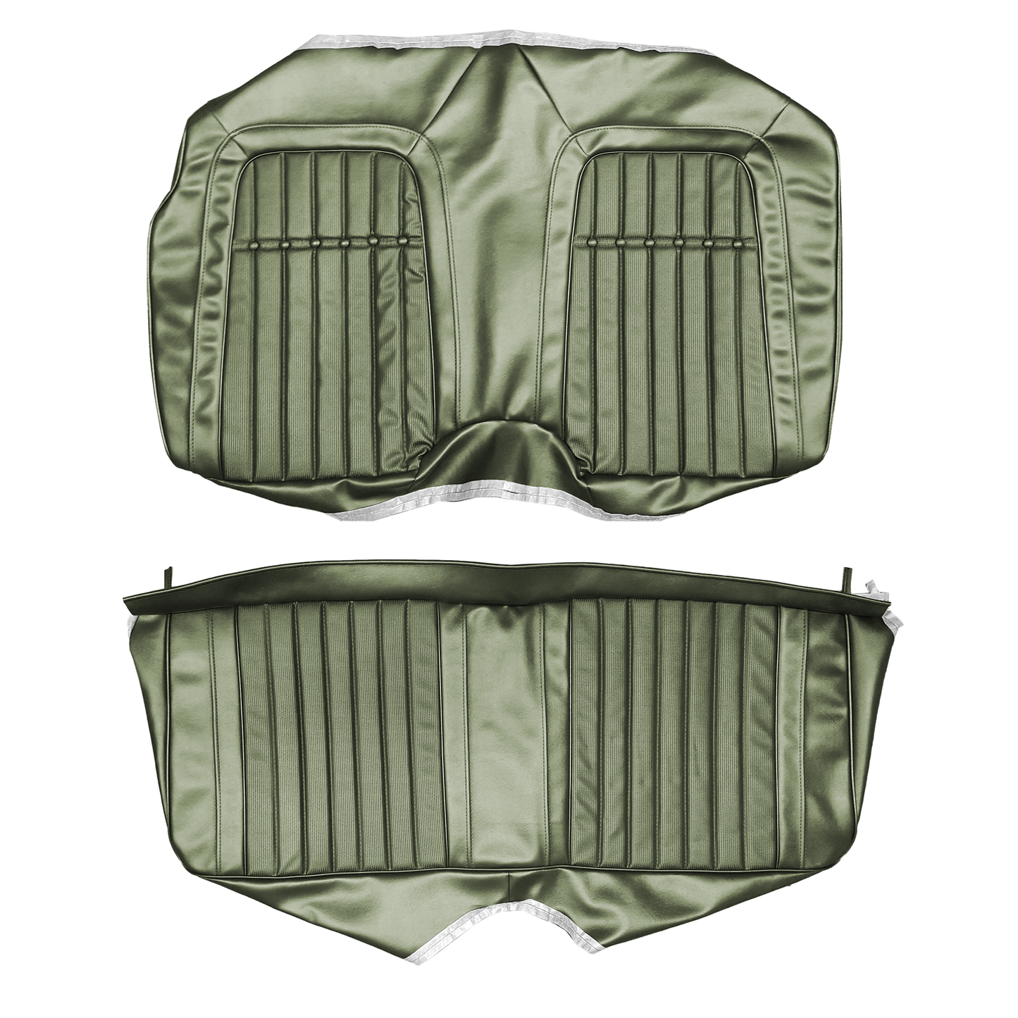 69 CAMARO "DELUXE" FOLD-DOWN REAR UPHOLSTERY - LIGHT GREEN