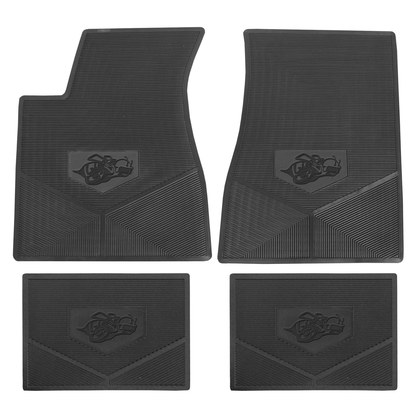 71 DODGE 'SUPERBEE' FLOOR MATS W/ AUTOMATIC TRANSMISSION - BLACK