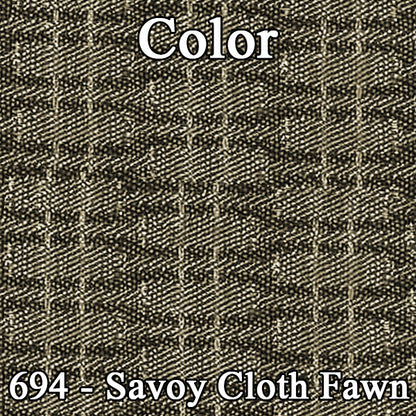 64 SAVOY FRONT SPLIT BENCH UPH SRM TAN CLOTH/FAWN/TAUPE