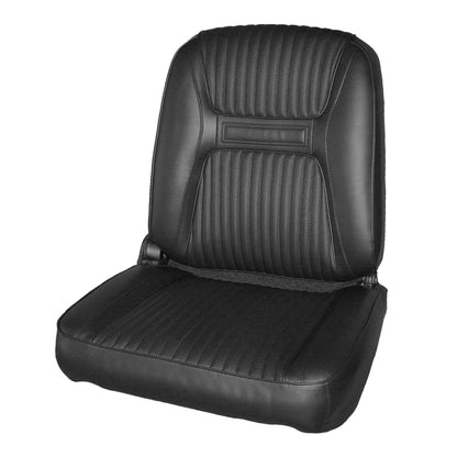 65 CHRYSLER 300/300L BUCKET SEAT UPHOLSTERY - BLACK