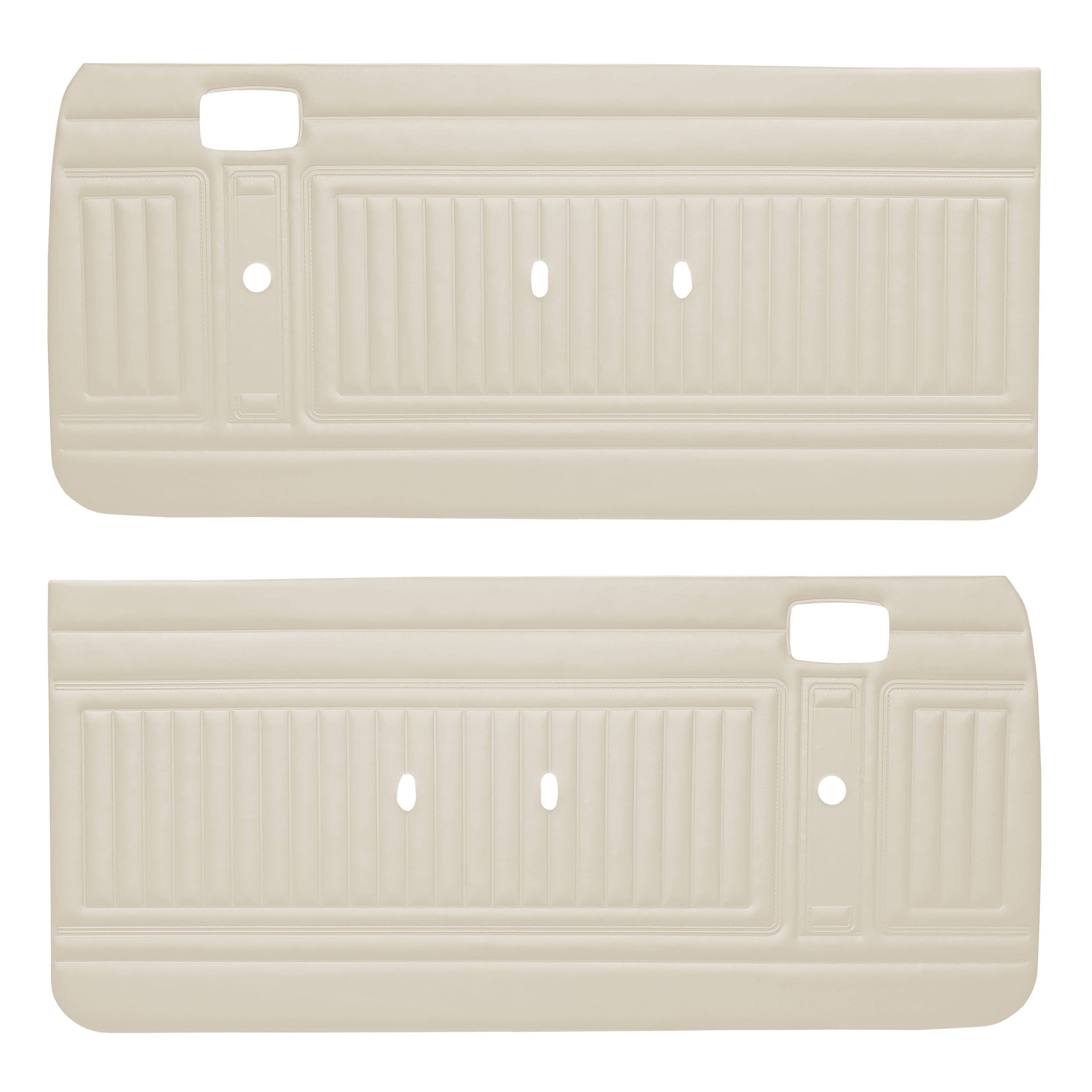 1973 Duster/Valiant Bench Front Panels - White - Legendary Auto