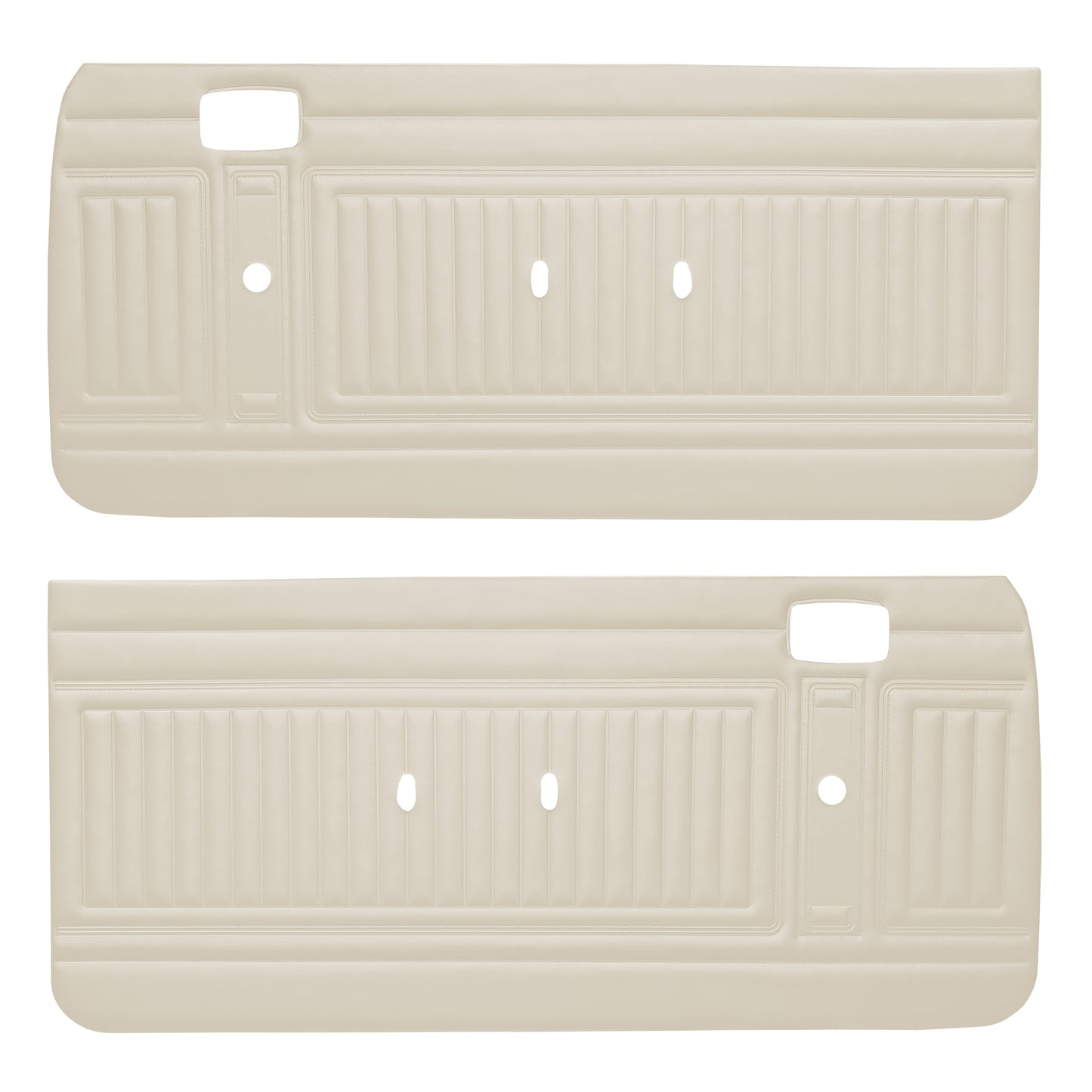 73 DUSTER FRONT DOOR PANELS - WHITE