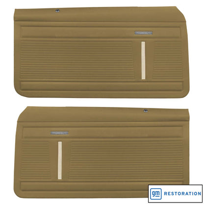 70 NOVA "STANDARD" FRONT DOOR PANELS (PRE-ASSEMBLED) - GOLD