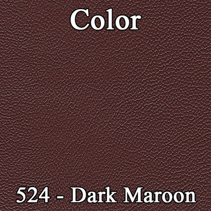 65 CORONET 500 FRONT DOOR PANELS (PRE-ASSEMBLED) - RED W/ SRM MAROON ACCENT