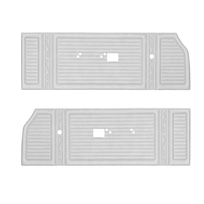 67 SATELLITE/GTX FRONT DOOR PANELS - PEARL WHITE