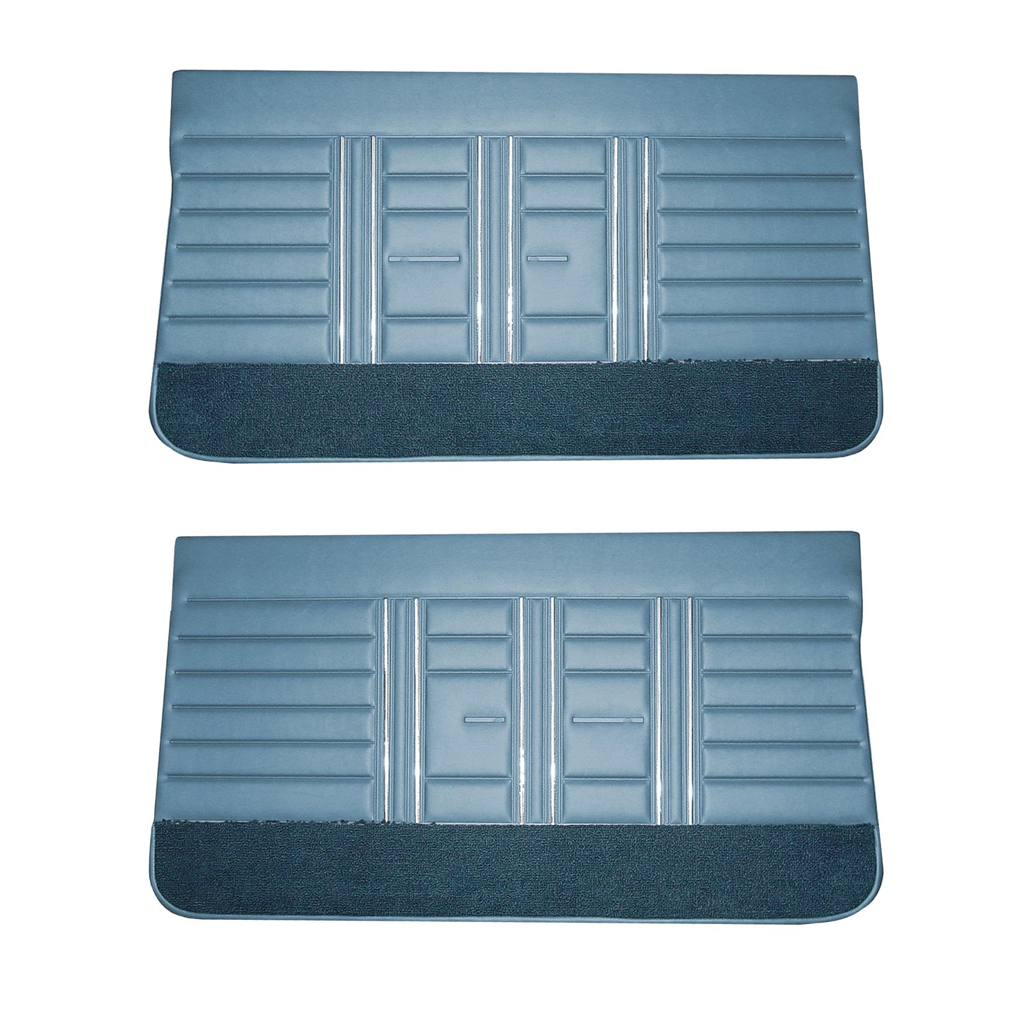 67 CUTLASS SUPREME/442 FRONT DOOR PANELS - BLUE