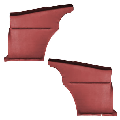 69 CAMARO "DELUXE" HARDTOP REAR PANELS W/ FIXED SEAT (PRE-ASSEMBLED) - RED