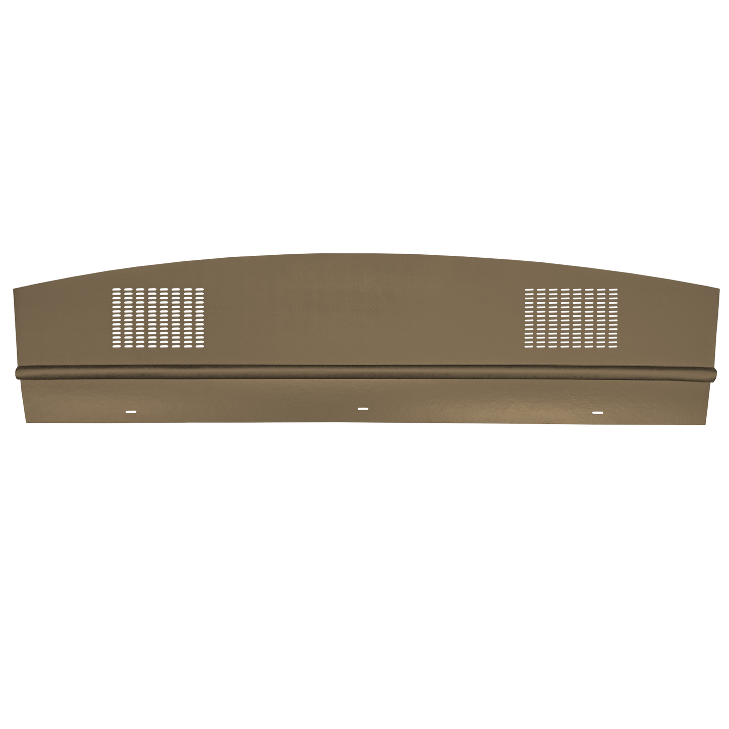 63 DODGE/PLYMOUTH B-BODY HARDTOP PACKAGE TRAY WITH SPEAKER CUT-OUTS - TAUPE