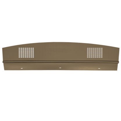 63 DODGE/PLYMOUTH B-BODY HARDTOP PACKAGE TRAY WITH SPEAKER CUT-OUTS - TAUPE