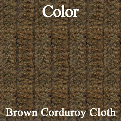 70 JAVELIN SST BUCKET SEAT CLOTH UPHOLSTERY - SRM BROWN CORDUROY/LSRM BROWN