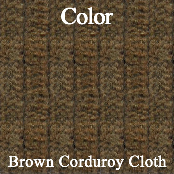 70 JAVELIN SST REAR SEAT CLOTH UPHOLSTERY - SRM BROWN CORDUROY/LSRM BROWN
