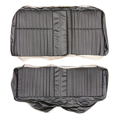 68 CORONET 440/SUPERBEE HARDTOP REAR UPHOLSTERY - BLACK