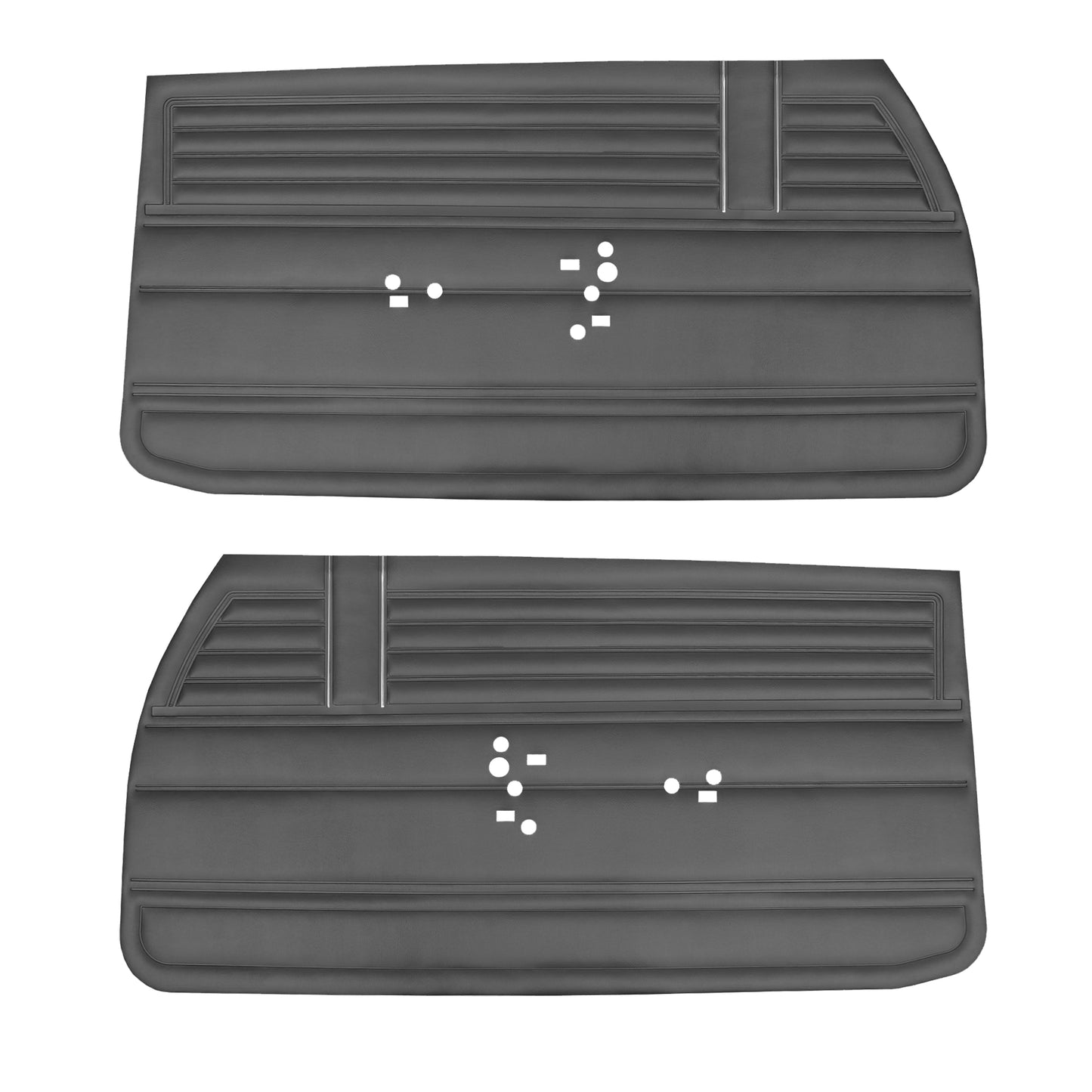 68 EL CAMINO DOOR PANELS (UNASSEMBLED) - BLACK