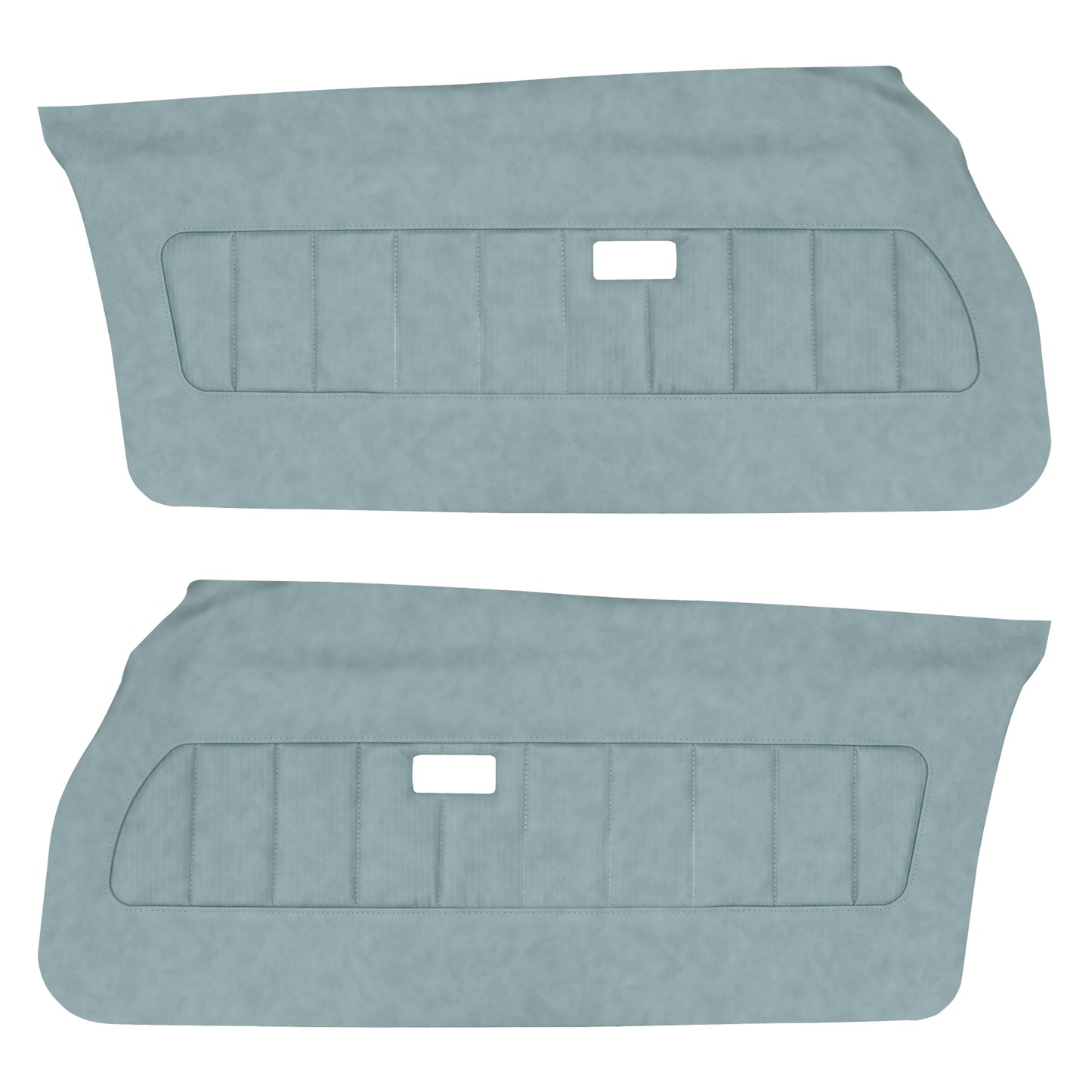 77 CAMARO "DELUXE" DOOR PANELS (UNASSEMBLED) -  BLUE