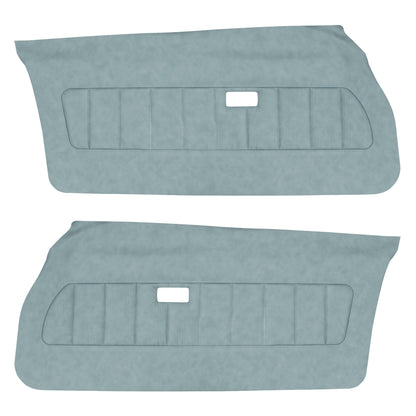77 CAMARO "DELUXE" DOOR PANELS (UNASSEMBLED) -  BLUE