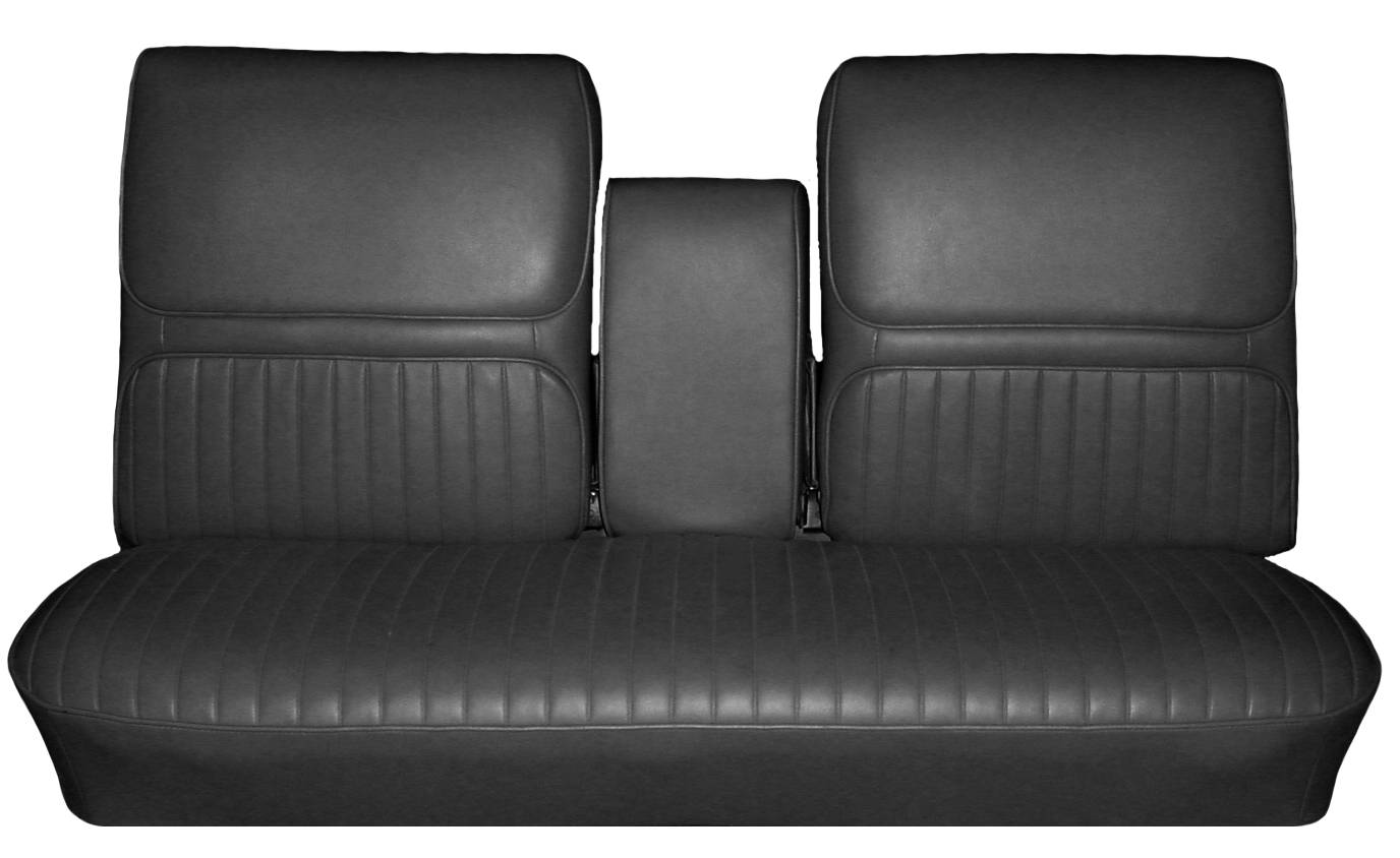 68 SKYLARK SPLIT BENCH W/ C.A.R. UPHOLSTERY - BLACK