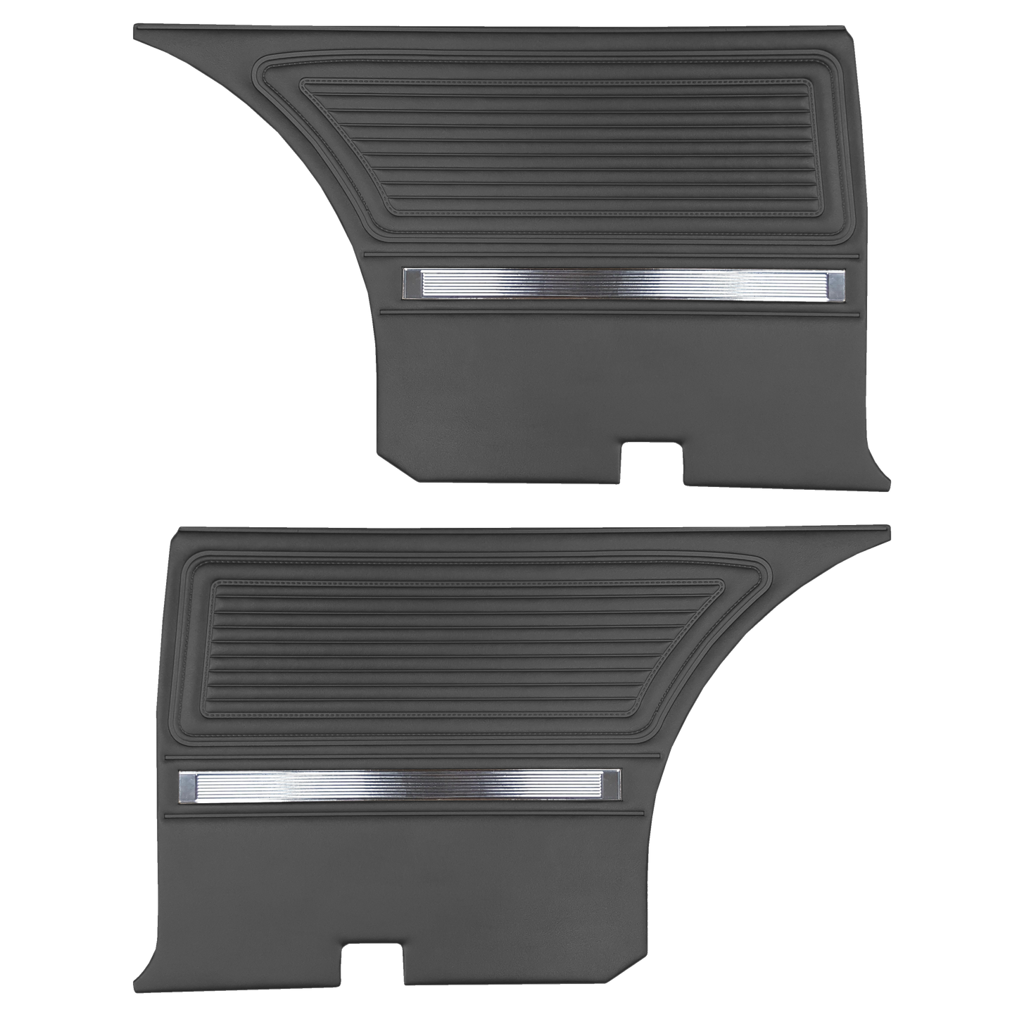 65 BARRACUDA FASTBACK REAR PANELS - BLACK