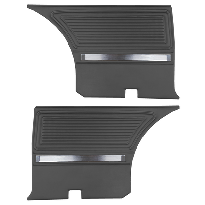 65 BARRACUDA FASTBACK REAR PANELS - BLACK