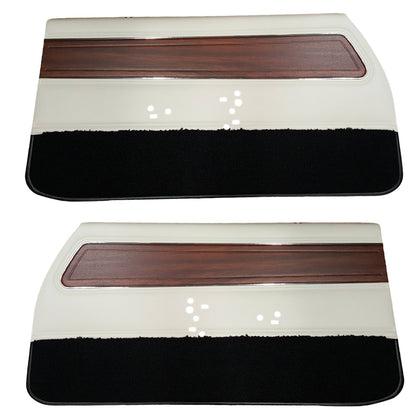 72 CUTLASS SUPREME/442 FRONT DOOR PANELS (PRE-ASSEMBLED) - GREEN